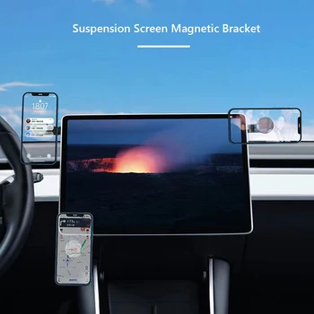 Telescopic Laptop Monitor cu Ecran Parte Expansiune Suport Magnetic Masina Telefon Mobil Mount Suport Suport pentru Tesla