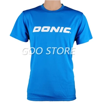 Tenis de Masă DONIC Tricouri de Antrenament T-Shirt absorbi sudoare confort uscare Rapidă ping pong cămașă de pânză sport