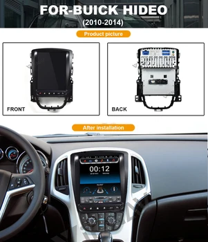 Tesla stil de sistem Android, Ecran Vertical Mașină de Navigare GPS pentru-Buick Hideo 2010-2014