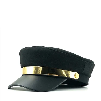 Toamna Fierbinte Octogonal Pălării Pentru Femei Plat Militare Șapcă De Baseball Doamnelor Solid Capace Femei Casual Fete Berete Pălărie