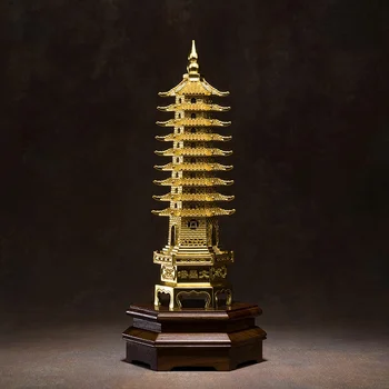Toate Ornamente De Cupru Wenchang Turnul De Aur Acasă Ornament Meserii Real Folie De Aur Autocolante