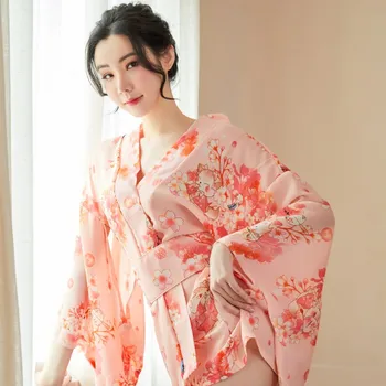 Top Fahion Femei Sexy Acasă Halat de baie Cămașă de noapte Urs Print Kimono Costum Europene Și Americane de Lenjerie Erotica