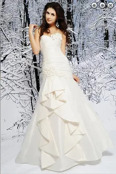 transport gratuit 2018 nou designer de moda alb lung dragă plus dimensiune Simplă rochie de mireasa cu margele mama de rochii de mireasa