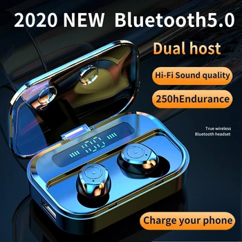 TWS Căști fără Fir Bluetooth Cască setul cu cască bluetooth binaurale telefon mobil baterie reîncărcabilă
