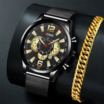 uhren herren Luxus Neue Herren de Afaceri Uhren Edelstahl Plasă Gürtel Quarz Armbanduhr Männer Sport Armband Casual Leucht Uhr Uhr