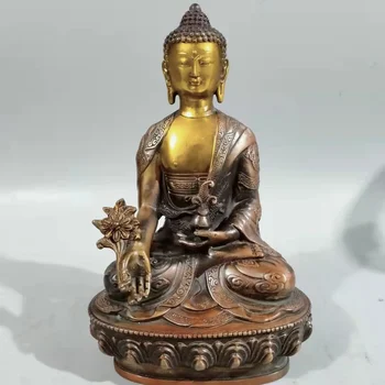 Un rafinat pur cupru aurit Buddha Shakyamuni