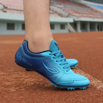 Unisex Urmări și de pe Teren Pantofi Piroane Adidași Bărbați Femei Non-Alunecare de Funcționare Unghiile Pantofi de Formare Cuprinzător Pantofi