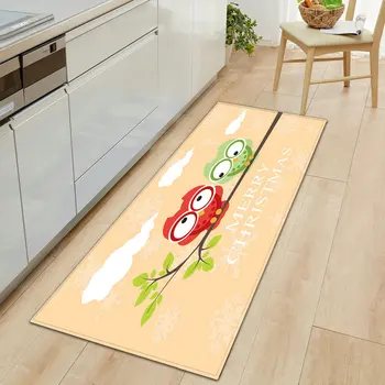 Ușa de crăciun Mat Mult de Desene animate Rogojini Bucătărie Covor Anti-Alunecare, Hol Carpete Lavabile Microfibra Interior Preș Covor 3D 60*90