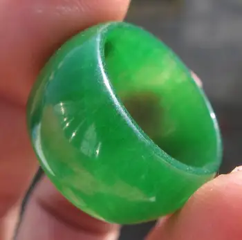 verde natural jewerly sculptate de mână, inel de trupa de Vânzare ciucure indian bijuterii jadeit boem inele reglabile
