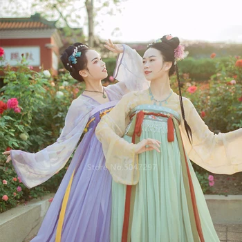 Vintage Antic Stil Chinezesc Tradițional De Dans Popular Costum Hanfu Femei Zână Aripi Mari Kimono Broderie Rochie Orientale Vestido
