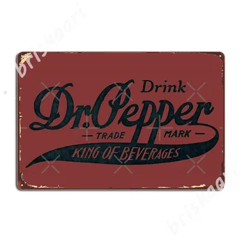 Vintage Dr. Pepper Logo - Regele De Băuturi Metal Semne Pestera pub Pictură Murală pub Design Tin semn Postere