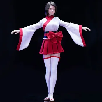 Vstoys 22Xg95 1/6 Soldat de sex Feminin Vrăjitoare Stil Japonez Kawaii Tendință de Formare de Arte Marțiale Fusta Topuri Costumul 12