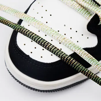Weiou Dantela Accesoriu 7MM Copii Dimensiune Cablu de Sârmă de Aur Metalic Fire de Bandă Canvas Sneaker Boot Plat Coarda de 60-100Cm Șir en-Gros