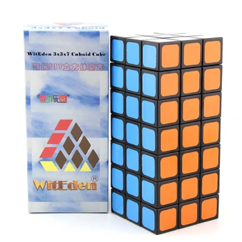 WitEden Inegale 3x3x7 Camuflaj Cub Magic Profesionale Viteza de Puzzle 337 Cub de Jucării Educative pentru Copii cubo magico
