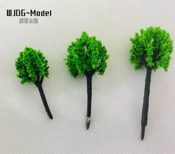 WJDG model 4 Model de Plastic Copaci Tren de cale Ferată Diorama Arhitectura de Peisaj 100buc