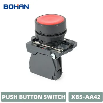 XB5-AA31 Verde 22mm Plat Circuitelor Electrice de Control Comutator Buton Plastic cu Cap Plat Buton de Comutare de Moment