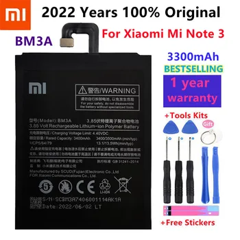 Xiao Km Original, Bateria Telefonului BM3A Pentru Xiaomi Note 3 Inlocuire Baterie de 3300mAh de Mare Capacitate Baterii de Telefon+Instrumente