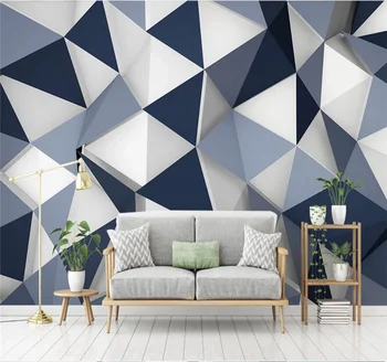 XUE SU tapet Personalizat murale 3D-8D minimalist modern, creativ geometrice tridimensionale TV canapea noptiera de fundal de perete
