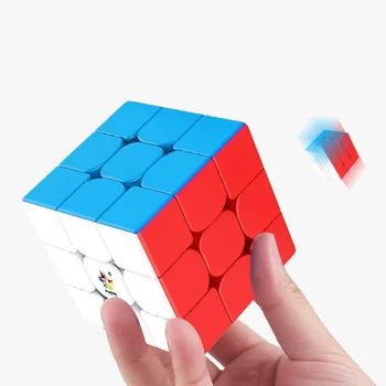 YuXin Pic de Magie M Magnetice 3x3 Puzzle Viteza de Lumină Cub Magic Autocolante, Autocolant Alb Negru Stickerless Copii Jucarii Copii